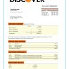 Fake Discover Business Bank Statement