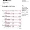 Fake Kutxabank company Business Bank Statement
