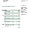 Fake Mercantile Discount Business Bank Statement