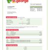Fake ST. George Business Bank Statement