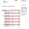 Fake Sparebank Business Bank Statement
